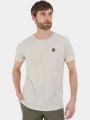 tricou cu maneci scurte pt. barbati Fundango Jaggy Structured T-shirt nisip 1
