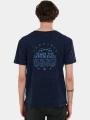 tricou cu maneci scurte pt. barbati Fundango Dane Surf Pocket-T albastru inchis 1
