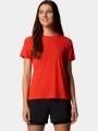 tricou pentru sport, cu maneci scurte pt. femei Columbia W Endless Trail Running Tech Tee rosu 1