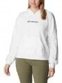 pulover cu gluga pt. femei Columbia Columbia Logo III French Terry Hoodie alb 1