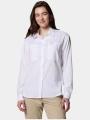 camasa de drumetie cu maneci lungi pt. femei Columbia Silver Ridge Utility LS Shirt alb 1
