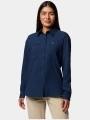 camasa de drumetie cu maneci lungi pt. femei Columbia Silver Ridge Utility LS Shirt albastru 1