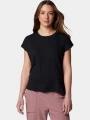 tricou cu maneci scurte pt. femei Columbia Boundless Trek Short Sleeve Tee negru 1