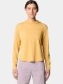 tricou cu maneci lungi, pentru sport pt. femei Mountain Hardwear Sunblocker Long Sleeve Hoody galben 1
