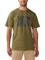tricou cu maneci scurte pt. barbati Mountain Hardwear Desert Check Short Sleeve verde 1