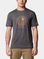 tricou pentru sport, cu maneci scurte pt. barbati Columbia Kwick Hike Graphic Short Sleeve Tee negru 1