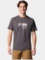 tricou pentru sport, cu maneci scurte pt. barbati Columbia Kwick Hike Graphic SS Tee negru 1