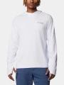 tricou cu maneci lungi, pentru sport pt. barbati Columbia Summit Valley Hoodie alb 1