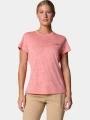 tricou pentru sport, cu maneci scurte pt. femei Columbia Bluebird Canyon Short Sleeve Crew rosu 1