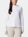 tricou cu maneci lungi, pentru sport pt. femei Columbia Summit Valley Hoodie alb 1
