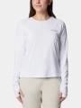 tricou cu maneci lungi, pentru sport pt. femei Columbia Summit Valley Long Sleeve Crew alb 1