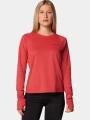 tricou cu maneci lungi, pentru sport pt. femei Columbia Summit Valley Long Sleeve Crew rosu 1