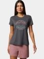 tricou cu maneci scurte pt. femei Columbia Sloan Ridge Graphic SS Tee negru 1