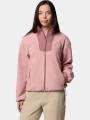 pulover polar pt. femei Columbia Sequoia Grove Full Zip Fleece roz 1