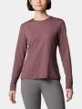 tricou cu maneci lungi, pentru sport pt. femei Columbia Sloan Ridge Graphic Long Sleeve Shirt rosu 1
