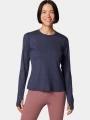 tricou cu maneci lungi, pentru sport pt. femei Columbia Boundless Days Knit Crew Long Sleeve Shirt albastru 1