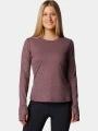 tricou cu maneci lungi, pentru sport pt. femei Columbia Boundless Days Knit Crew Long Sleeve Shirt rosu 1
