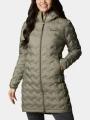 jacheta de puf pt. femei Columbia Delta Ridge II Long Down Jacket verde 1