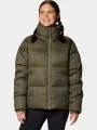 jacheta de iarna pt. femei Columbia Puffect Herringbone Jacket verde 1