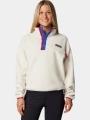 pulover polar pt. femei Columbia Helvetia II Cropped Half Snap Fleece rosu 1