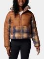 jacheta de primavara pt. femei Columbia Leadbetter Point II Print Sherpa Hybrid maro 1