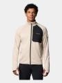 pulover polar pt. barbati Columbia Triple Canyon Grid Fleece FZ II nisip 1
