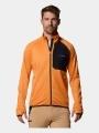 pulover polar pt. barbati Columbia Triple Canyon Grid Fleece FZ II portocaliu 1