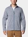 pulover polar pt. barbati Columbia Alto Pass Full Zip Fleece albastru deschis 1