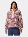 pulover polar pt. femei Columbia Helvetia II Printed Cropped Half Snap roz 1