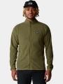 pulover polar pt. barbati Mountain Hardwear Microchill Full Zip Jacket oliv 1