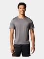 tricou pentru sport, cu maneci scurte pt. barbati Columbia Three Pitch Short Sleeve Crew gri 1