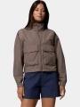 geaca de vant pt. femei Columbia Paracutie Cropped Cargo Windbreaker maro 1