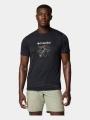 tricou pentru sport, cu maneci scurte pt. barbati Columbia Zero Rules Light Short Sleeve Graphic Crew negru 1