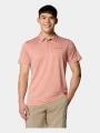 tricou cu guler pt. barbati Columbia Tech Trail Utility Polo rosu 1