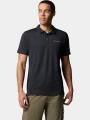 tricou de sport, cu guler pt. barbati Columbia Tech Trail Utility Polo negru 1