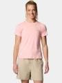 tricou pentru sport, cu maneci scurte pt. femei Columbia Weekend Ascent Short Sleeve Shirt roz 1