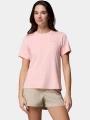 tricou pentru sport, cu maneci scurte pt. femei Columbia Wild Springs Short Sleeve Shirt roz 1