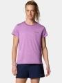 tricou pentru sport, cu maneci scurte pt. femei Columbia BlueVista Hill SS Crew violet 1