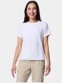 tricou pentru sport, cu maneci scurte pt. femei Columbia Sun Trek Short Sleeve II alb 1
