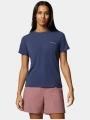 tricou pentru sport, cu maneci scurte pt. femei Columbia Sun Trek Short Sleeve II albastru 1