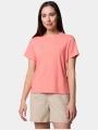 tricou pentru sport, cu maneci scurte pt. femei Columbia Sun Trek Short Sleeve II roz 1