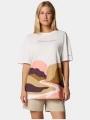 tricou cu maneci scurte pt. femei Columbia Rolling Bend Graphic Oversized Tee alb 1