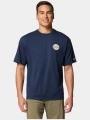 tricou pentru sport, cu maneci scurte pt. barbati Columbia Cedar Trail Graphic Tee albastru 1