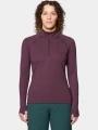 pulover polar pt. femei Mountain Hardwear Crater Lake Heavyweight Long Sleeve Half Zip bordo 1