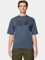 tricou cu maneci scurte pt. barbati Mountain Hardwear MHW Logo Short Sleeve albastru 1
