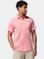camasa cu maneci scurte pt. barbati Columbia Harbor Peak Short Sleeve Shirt roz 1