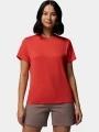 tricou cu maneci scurte pt. femei Columbia Parsons Point Back Graphic Tee rosu 1
