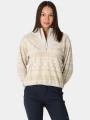 pulover polar pt. femei Columbia Sequoia Grove II Printed Half Zip nisip 1