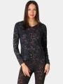 tricou cu maneci lungi, pentru sport pt. femei Rukka Rukka Muotka Print negru 1