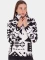 pulover polar pt. femei Fundango Serena Fleece Jacket alb 1